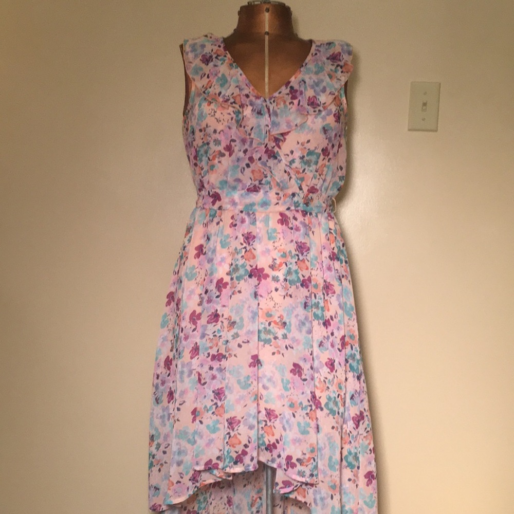 Lauren Conrad Floral High-Low Dress
